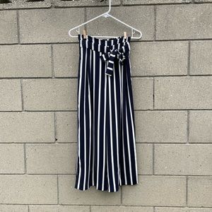 Zara Trafaluc Collection Stripes Palazzo Pants